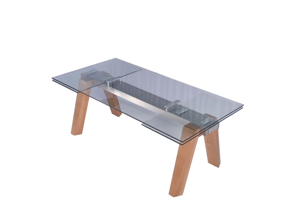 Esstisch Mounty Glastisch 200 - 300cm x 100cm ausziehbar